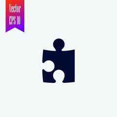 puzzle icon vector