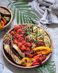 Grilled vegetables platter