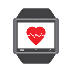 Isolated smartwatch icon