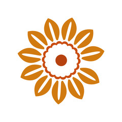 Isolated flower icon