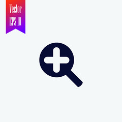 Fototapeta premium zoom in icon vector