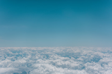 Fototapeta na wymiar Above clouds