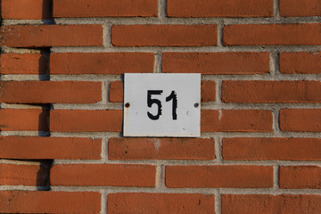 Fototapeta na wymiar House number 