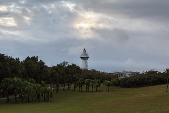 Eluanbi Park, Taiwan, Southernmost Point of Taiwan - Lighthouse Background Image