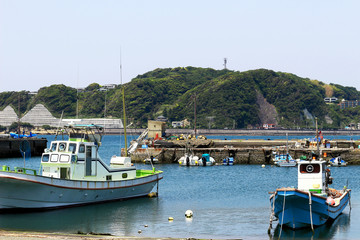 Scenery of fishing port