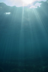 Abstract blue underwater background   
