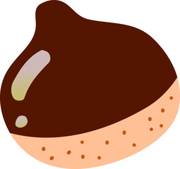 Fresh chestnut illustration