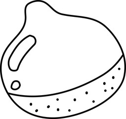 Line drawing of chestnut