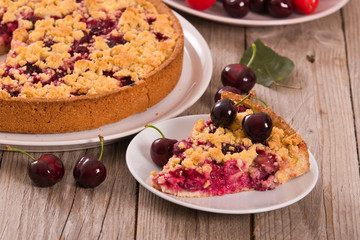 Plum tart. 