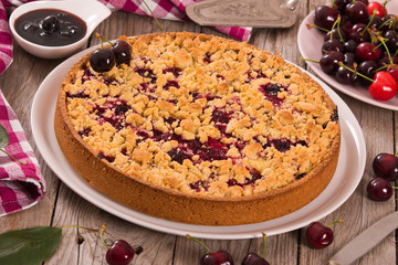 Plum tart. 