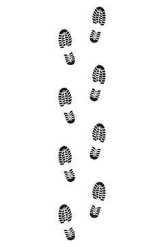 Shoe print. Vector. Isolated.