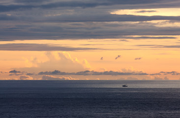 Naklejka premium Coastal view from above