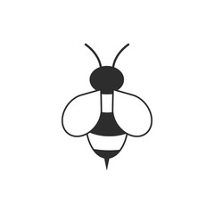 Bee icon. Vector.