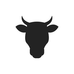Cow head. Vector illustration.