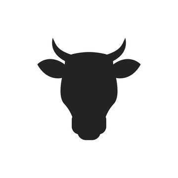 Cow head. Vector illustration.