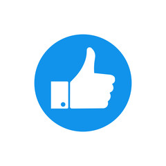 Thumb up icon. Vector.
