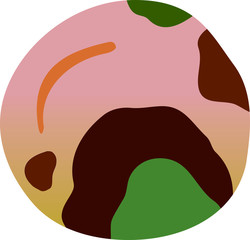 Rotten peach illustration