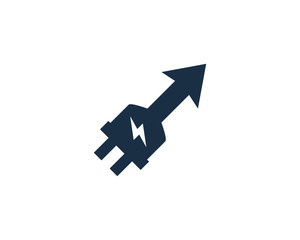 Electric Arrow Logo Icon Design Element
