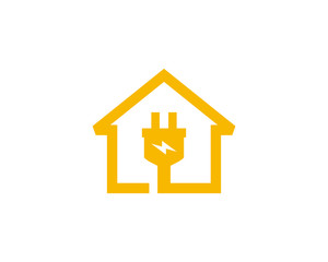 Home Electric Logo Icon Design Element