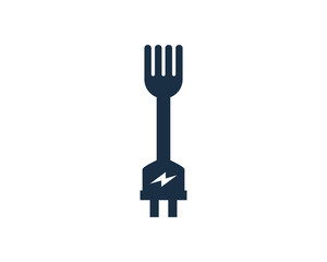 Food Electric Logo Icon Design Element