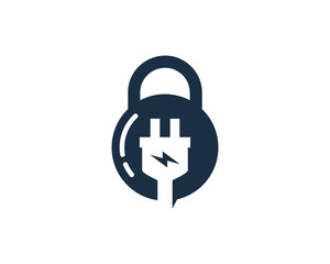 Electric Protection Logo Icon Design Element