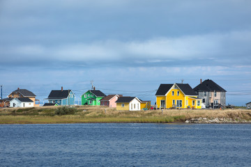 Yellow house in magdalen island