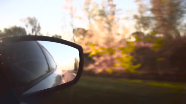 Video from a car in the filds