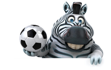 Fun zebra - 3D Illustration © Julien Tromeur