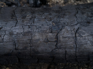 Close up Surface of charcoal