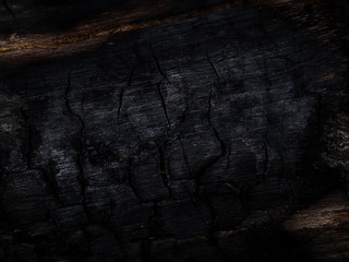 Close up Surface of charcoal