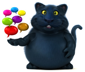 Fun cat - 3D Illustration