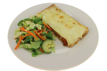Lasagne mit Salat