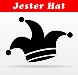 jester hat vector icon design