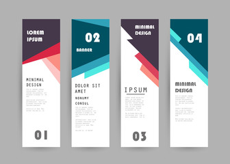 Vector vertical banner design