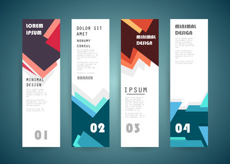 Vector vertical banner design