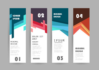 Vector vertical banner design