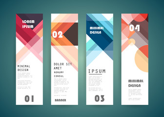 Vector vertical banner design