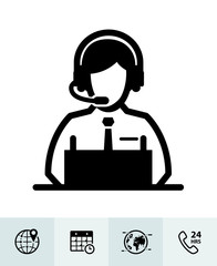 Shipping and Logistics icons with White Background 