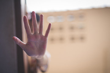 Violence in the lives of children, End violence against children concept, Children trafficking...