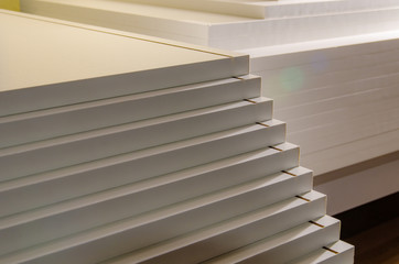 Obraz premium board chipboard cut parts