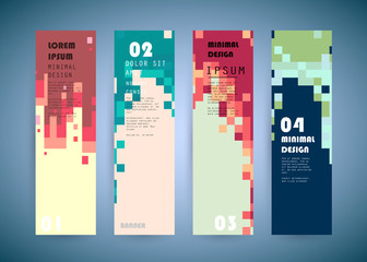 Vector vertical banner design