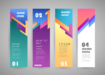Vector vertical banner design