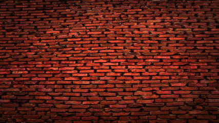 Brick wall for background.Vintage tone.