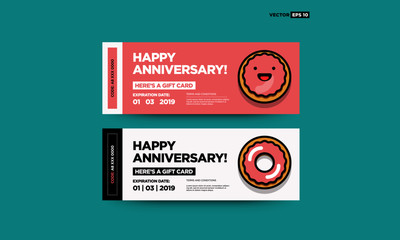Happy Anniversary Here's A Donut Gift Card With Code and Expiry Date