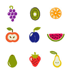 Fruits icons.