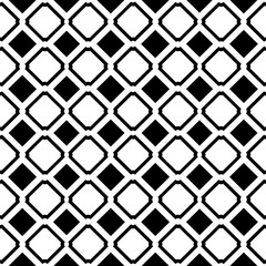 Fototapeta premium Abstract seamless black and white pattern
