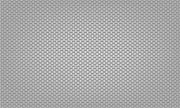 Vector illustration of The gray grille facing the radiator. This part is front of the car body.