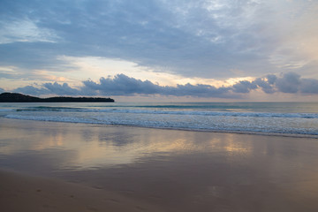 sunset on the beach in Thailand