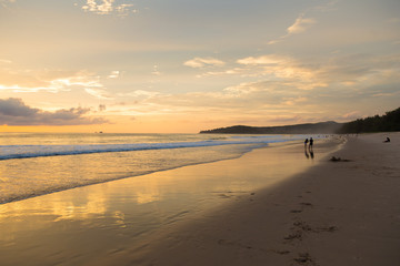 sunset on the beach in Thailand