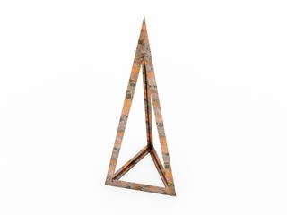 Trigonos, Leonardo da Vinci, illustration for the Divina Proportione book page 277.